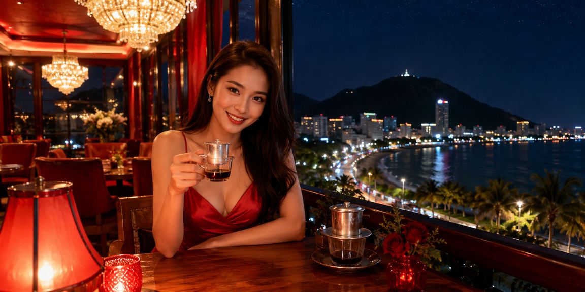 Người dùng tại Vũng Tàu thưởng thức cà phê buổi sáng và theo dõi kèo thể thao trên điện thoại